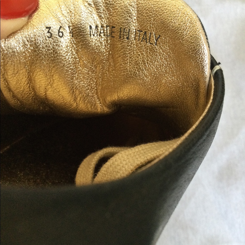 Prada black leather platform espadrille 2in wedge! - Picture 7 of 7